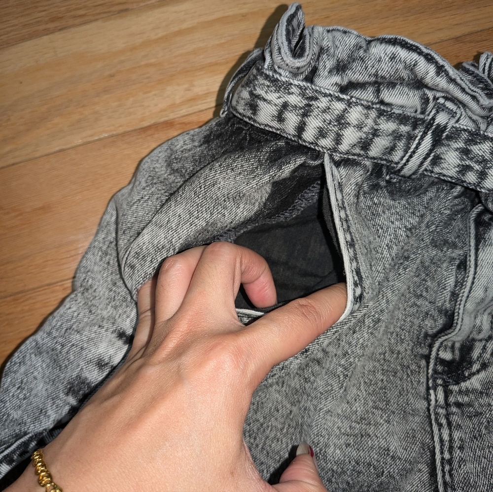 ALL SAINTS DALE PAPERBAG SHORTS - Picture 6 of 9